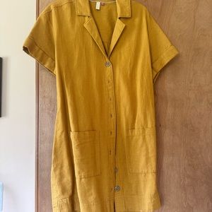 Pilcro mustard dress